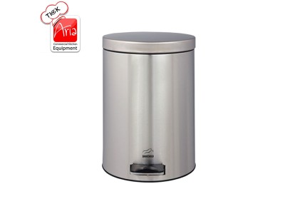 سطل زباله پدالی 14 لیتری سایلنت استیل
